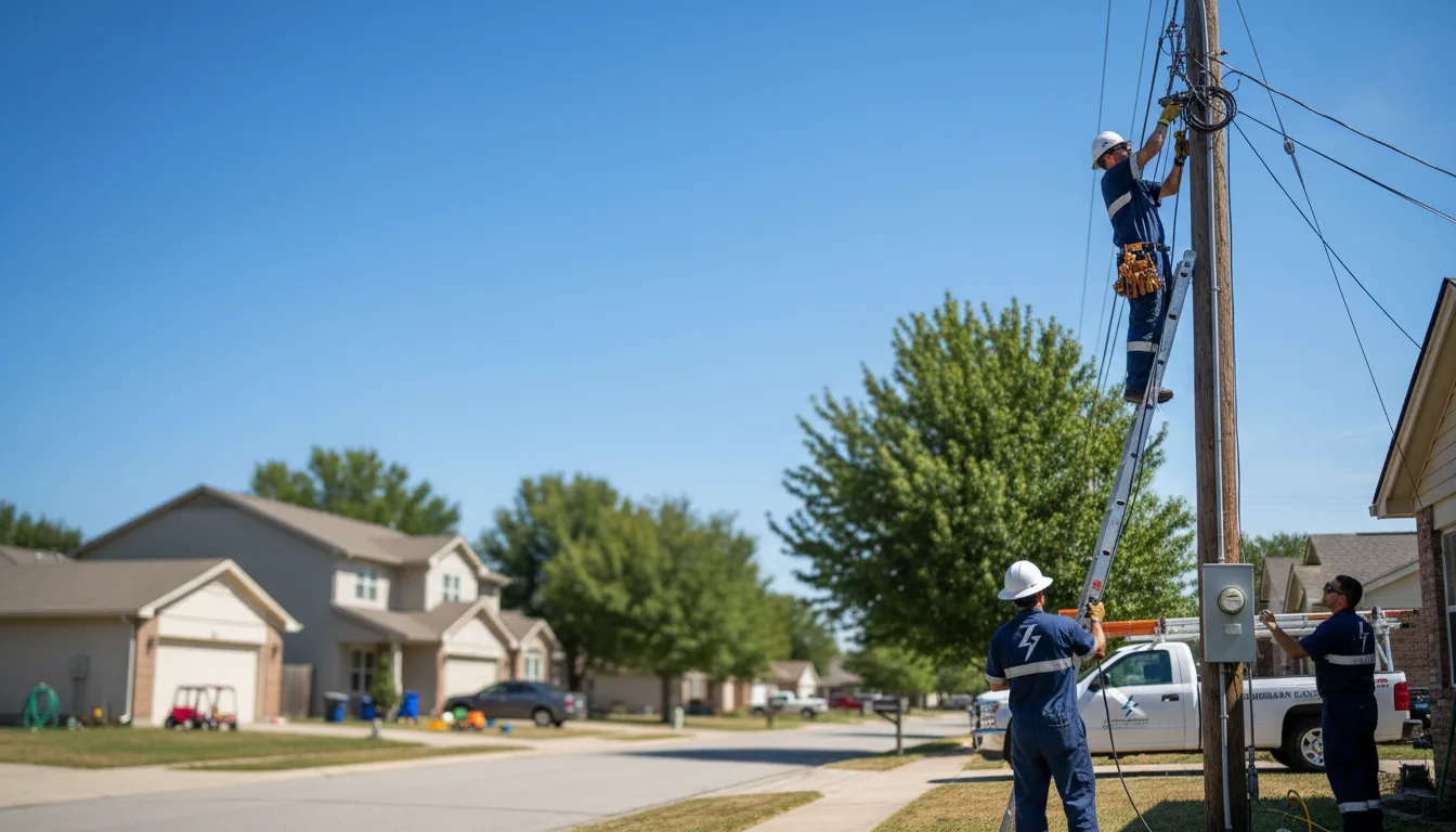 Residential electrician providing installation services in North Oxford, MA